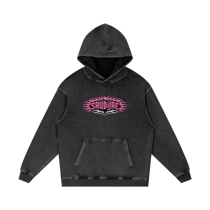 SaudiJae Acid Wash Oversize Hoodie