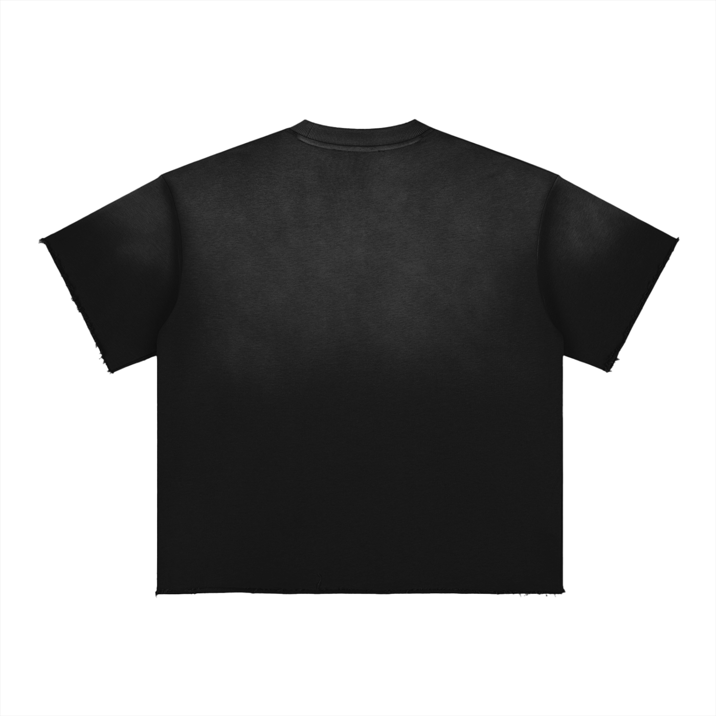Aonaran 1 OFF Sun Fade Raw Edge T-Shirt