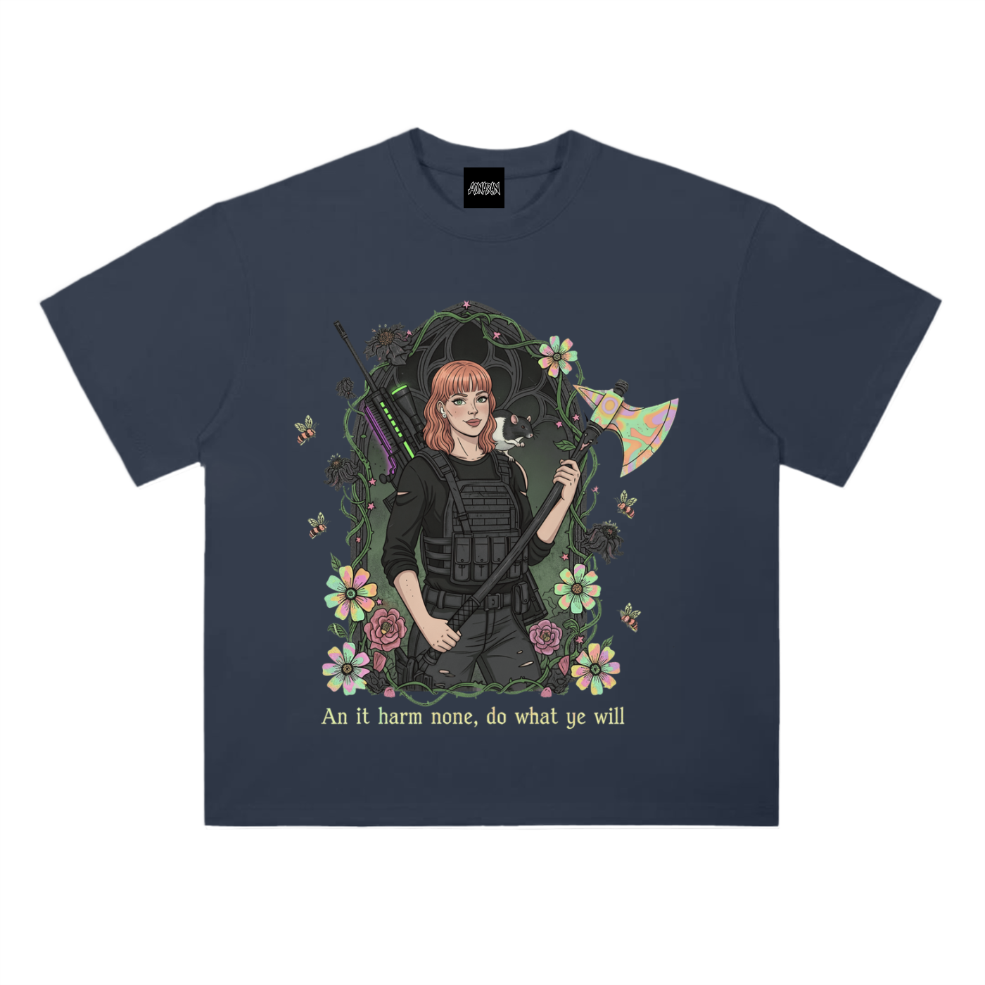 HeyBrontee Heavyweight Drop Shoulder Cotton T-Shirt