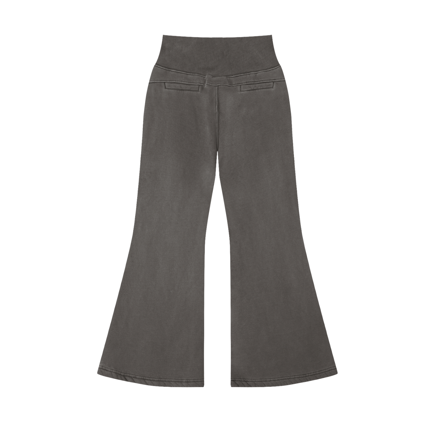 Aonaran NevaeH Vintage Washed Flared Fleece Pants