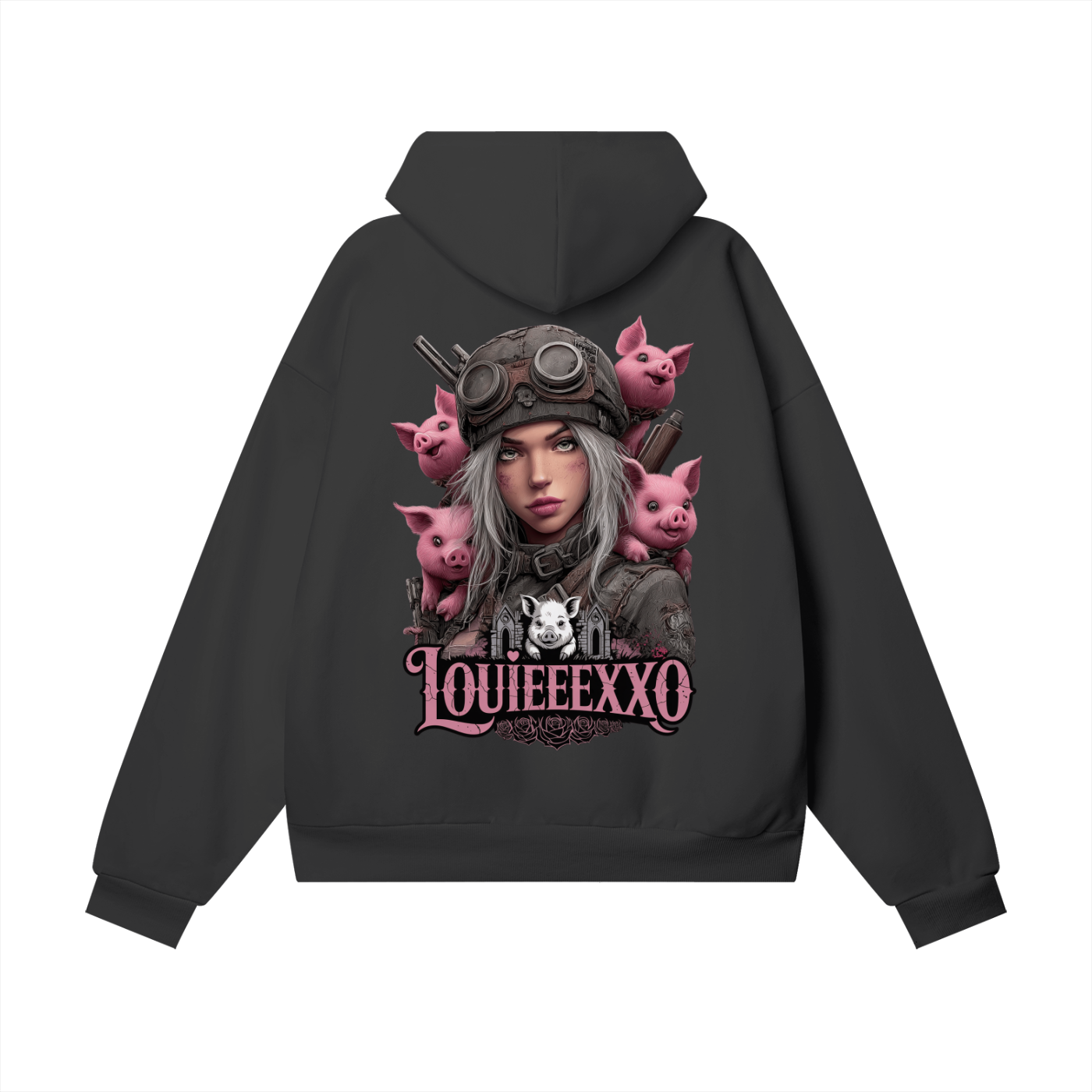 Louieeexxo Heavyweight Hidden Pocket Fleece Hoodie