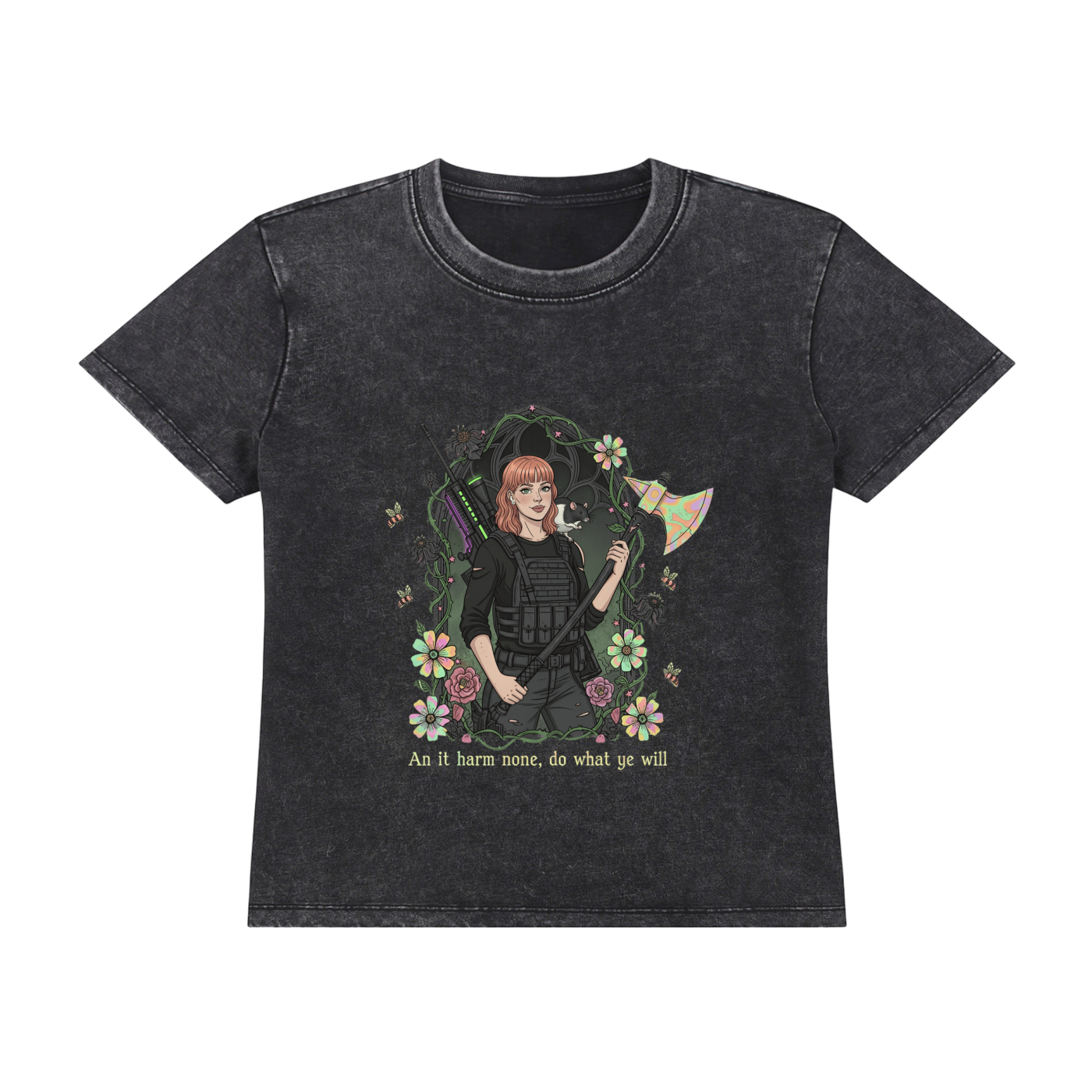 HeyBrontee Vintage Wash Drop Shoulder T-shirt