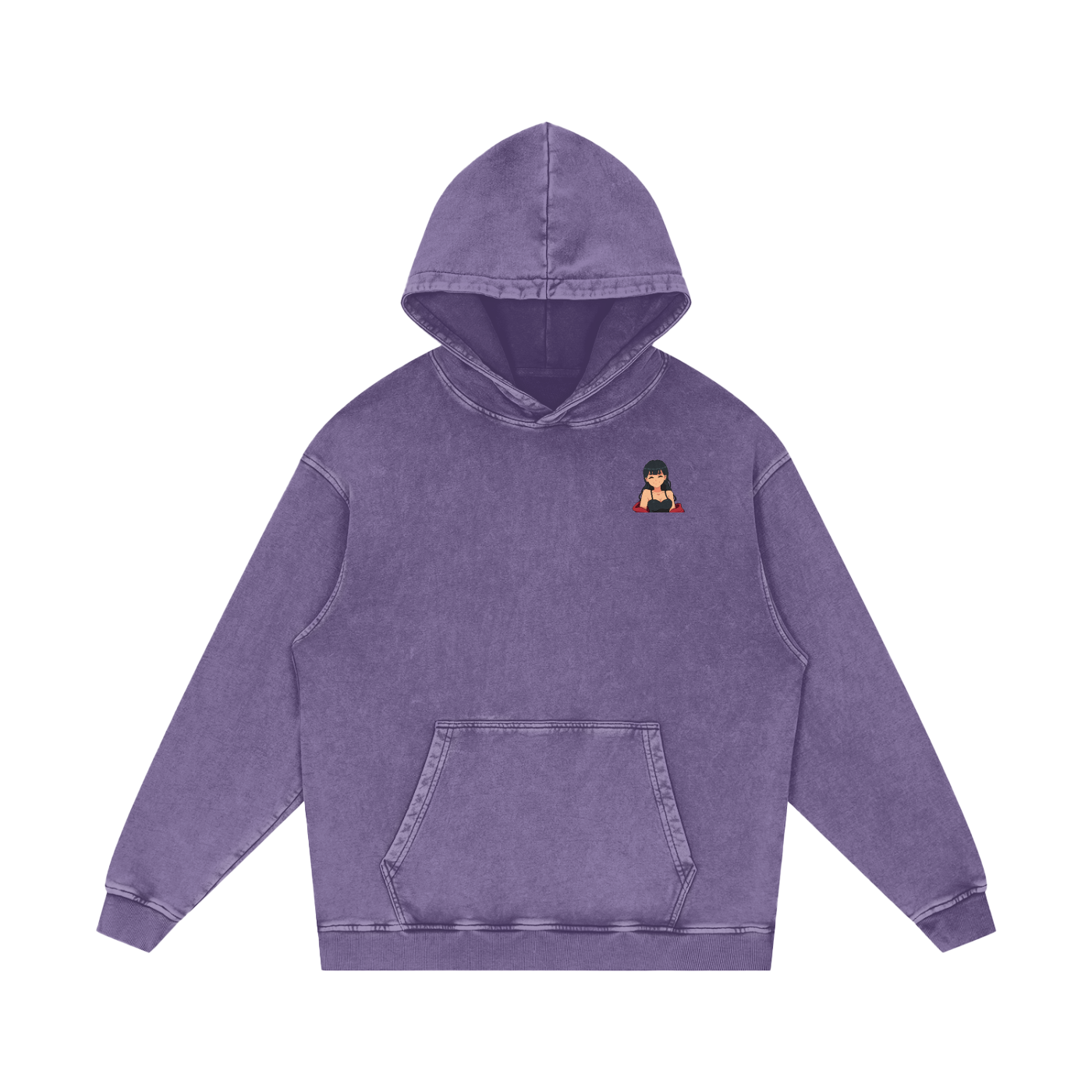 HeyItzMiks Acid Wash Oversize Hoodie