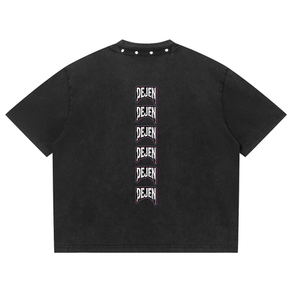 REPACKED Unisex Washed Boxy Studded T-Shirt
