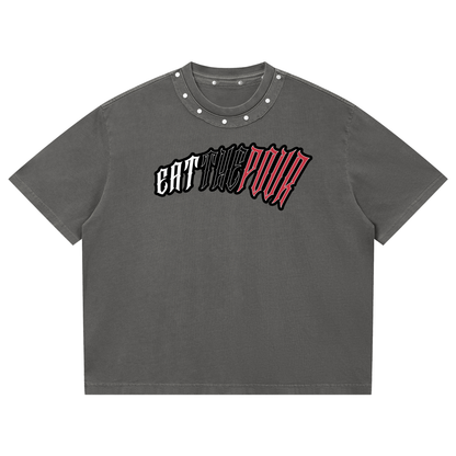 ETP Unisex Washed Boxy Studded T-Shirt