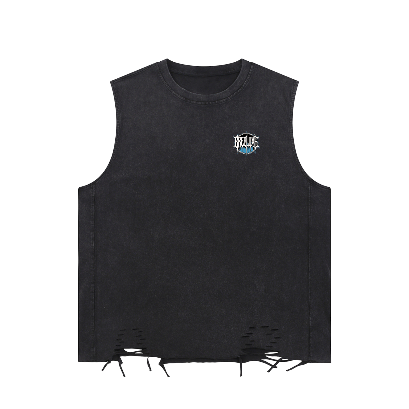 BreeLuxe Season 2 Snow Washed Raw-Hem Tank Top