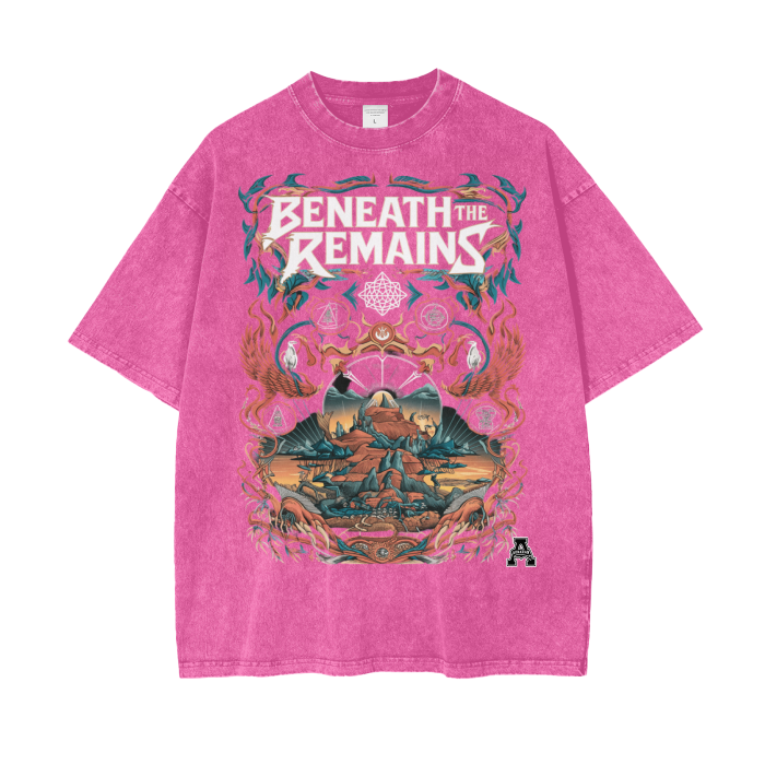 Aonaran Graphic Acid Wash Oversize T-Shirt