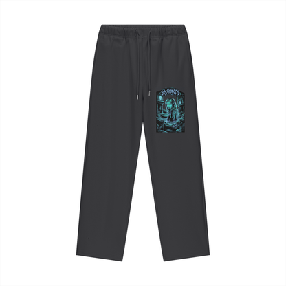 Disconnected Fleece Lined Straight Leg Pants