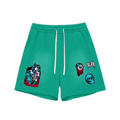 REPACKED Sun Fade Raw Edge Cotton Shorts