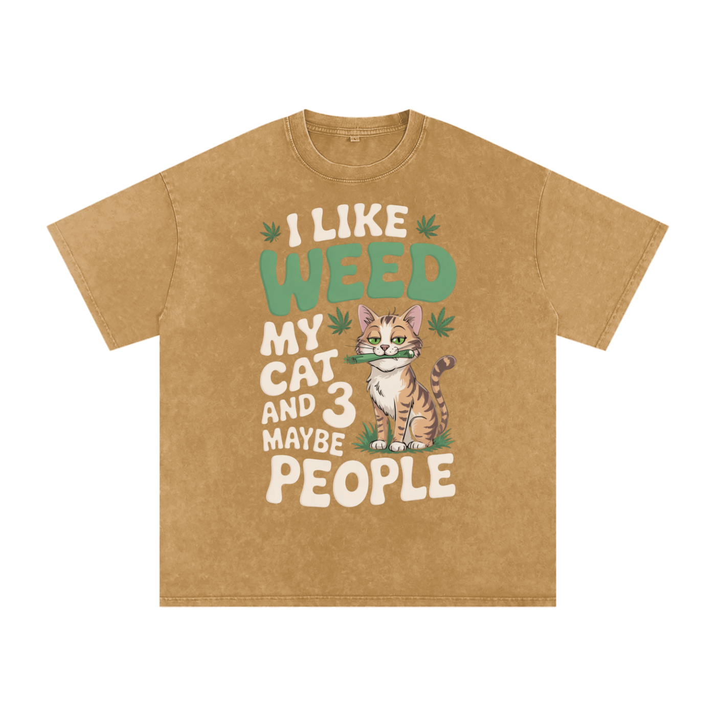 Aonaran 420 Acid Wash Oversize T-Shirt