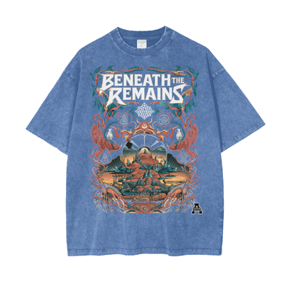 Aonaran Graphic Acid Wash Oversize T-Shirt