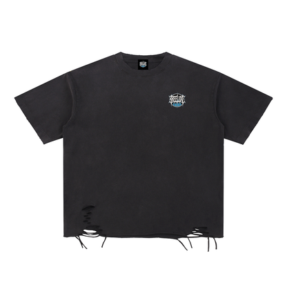 BreeLuxe Season 2 Snow Washed Raw-Hem T-Shirt
