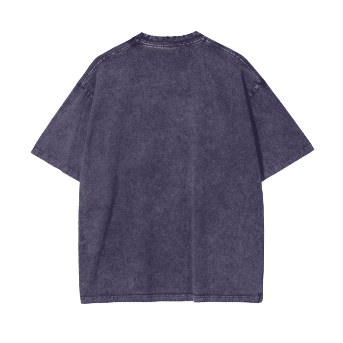 BillyGoat's Social Battery Aonaran Graphic Acid Wash Oversize T-Shirt