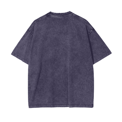 BillyGoat's Social Battery Aonaran Graphic Acid Wash Oversize T-Shirt