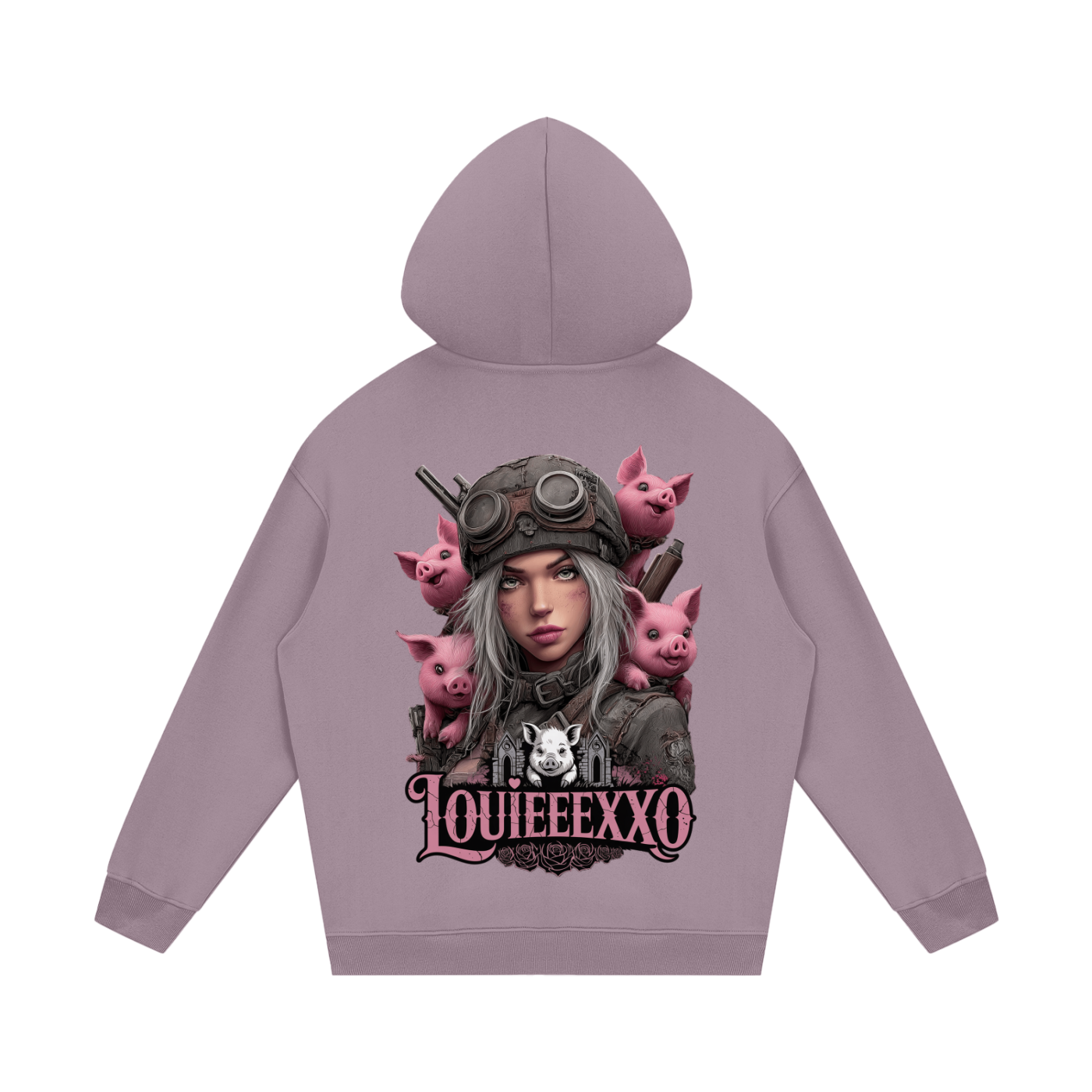 Louieeexxo Streetwear Unisex Fleece Hoodie