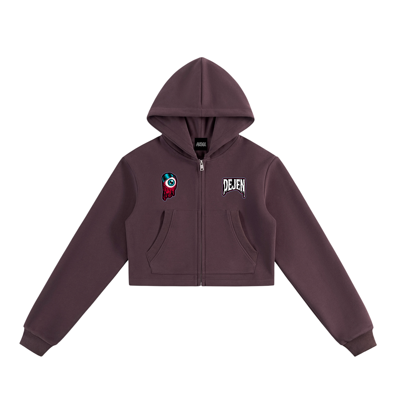 REPACKED Essential Cropped Zip-Up Hoodie