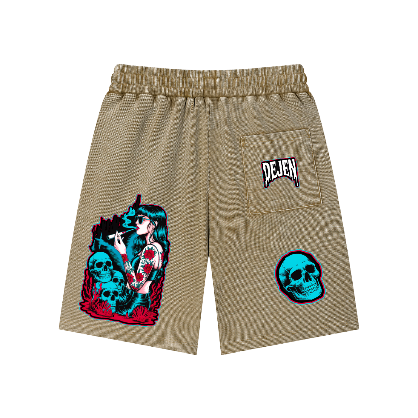 REPACKED Mineral Wash Waffle Knit Shorts