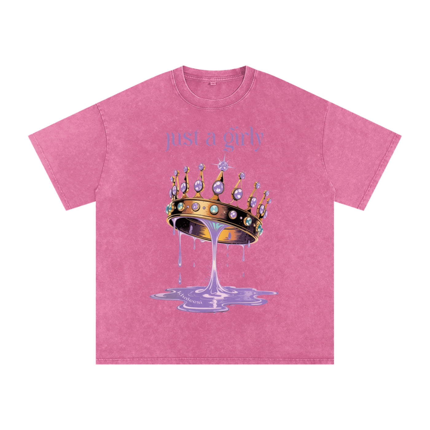 Khaleesi Acid Wash Oversize T-Shirt