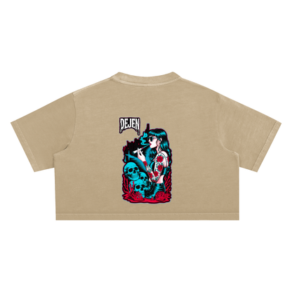 REPACKED Snow Washed Crop Top