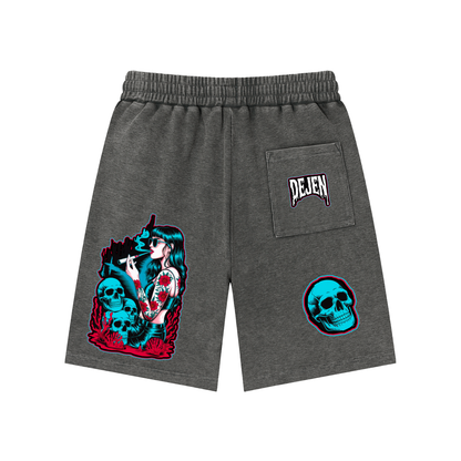 REPACKED Mineral Wash Waffle Knit Shorts