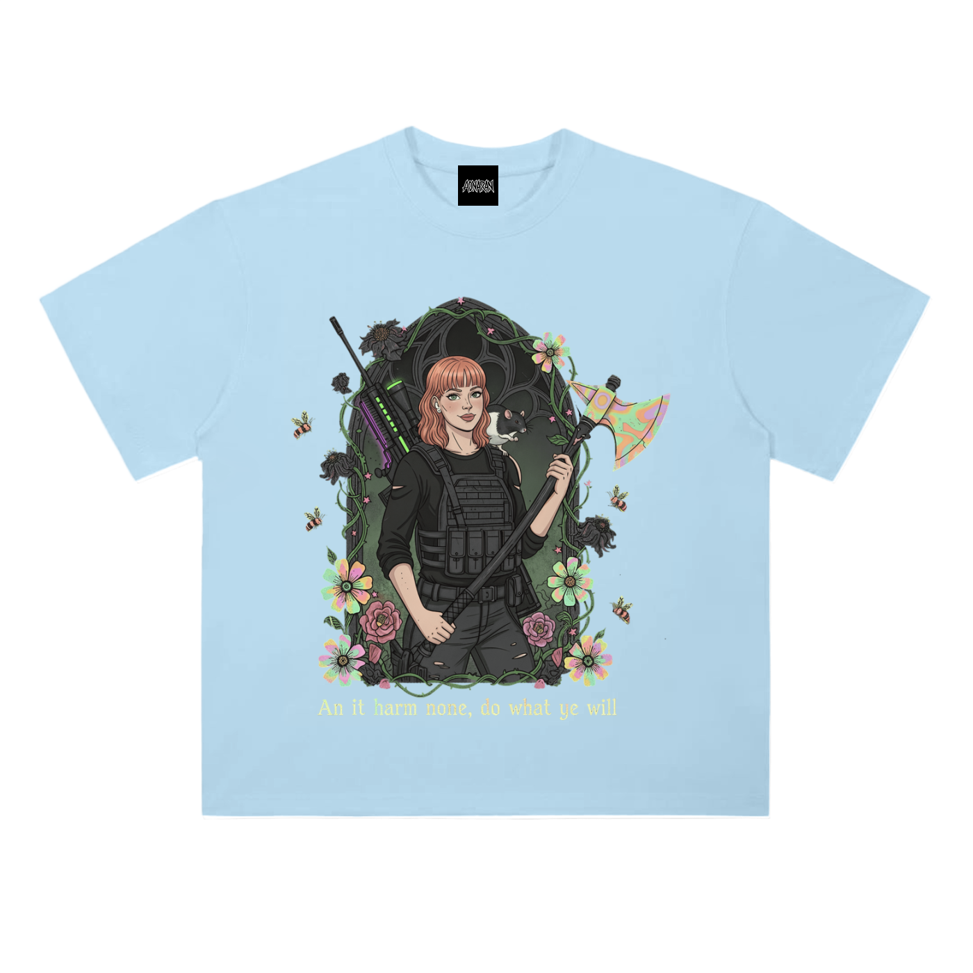 HeyBrontee Heavyweight Drop Shoulder Cotton T-Shirt