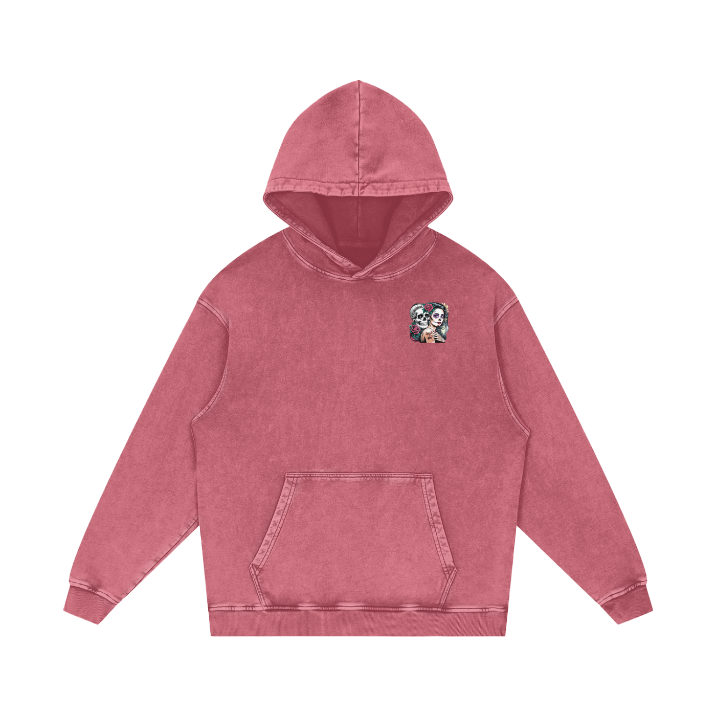 QueenSteph Acid Wash Oversize Hoodie
