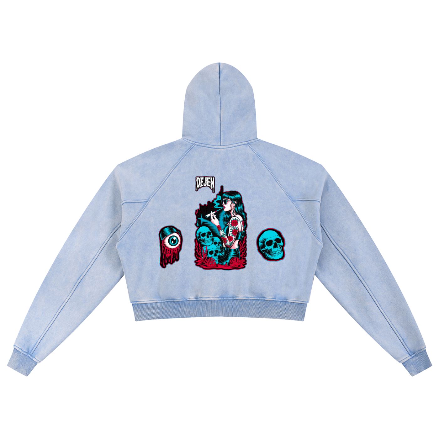 REPACKED Snow Washed Cropped Hoodie