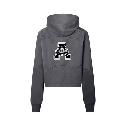 Aonaran Womens Cropped Half-Zip Hoodie
