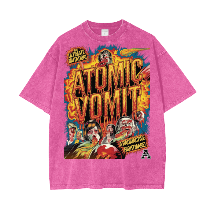 Aonaran Graphic Acid Wash Oversize T-Shirt