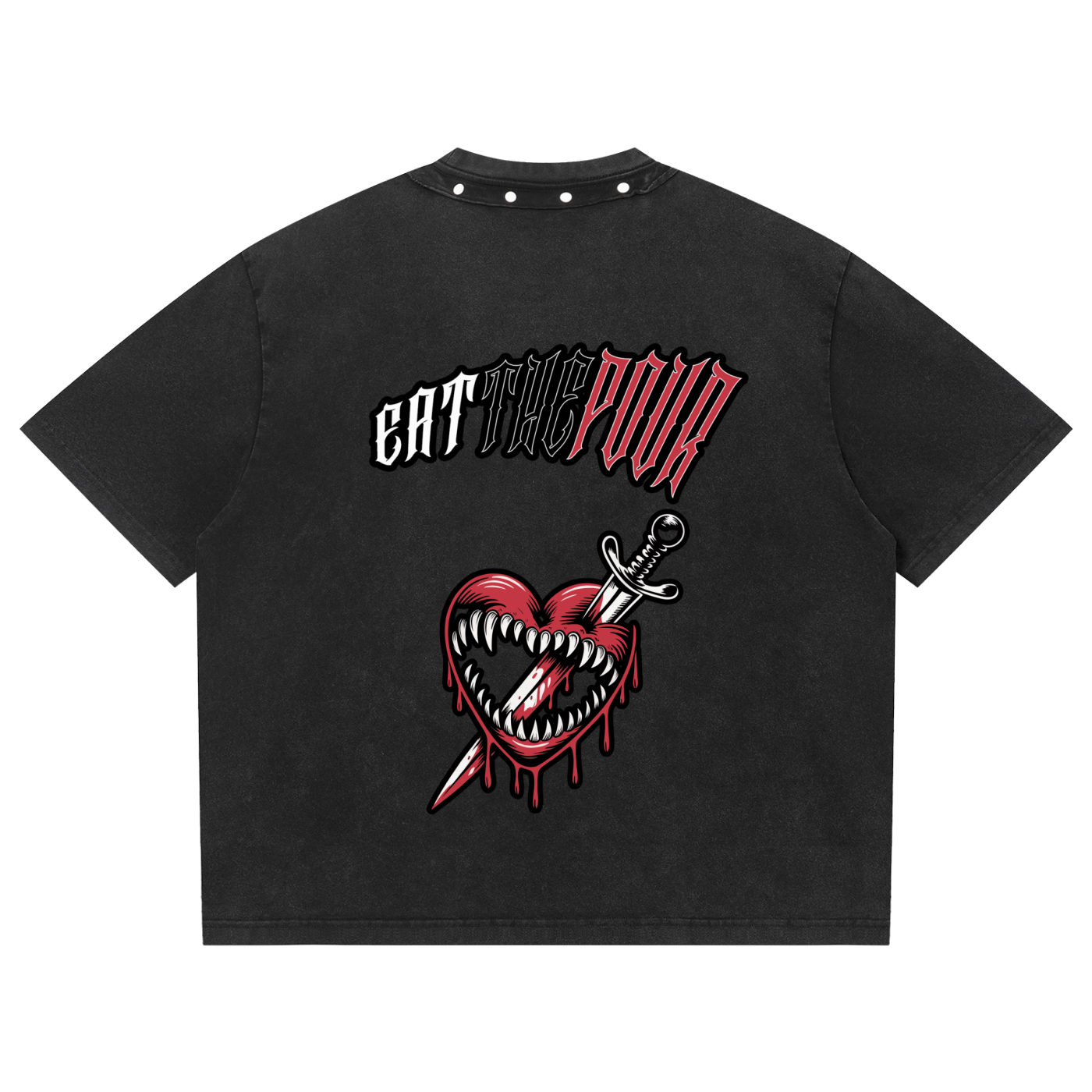 ETP Unisex Washed Boxy Studded T-Shirt