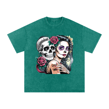 QueenSteph Acid Wash Oversize T-Shirt