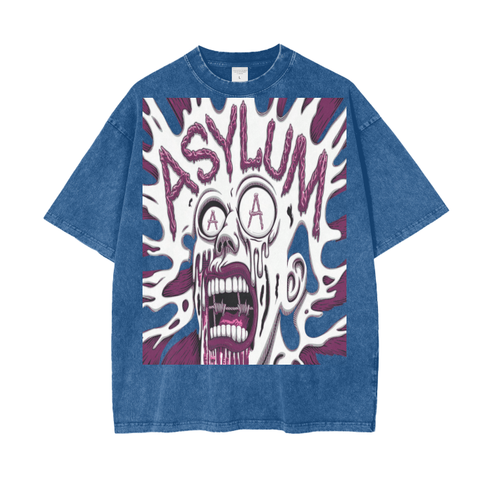 Aonaran Asylum Oversize Snow Washed T-Shirt