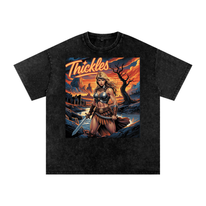 Thickles Acid Wash Oversize T-Shirt