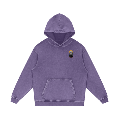 Jesus is King Acid Wash Oversize Hoodie